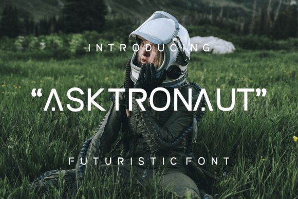 Asktronaut: A Futuristic Display Font That Elevates Small Business Branding