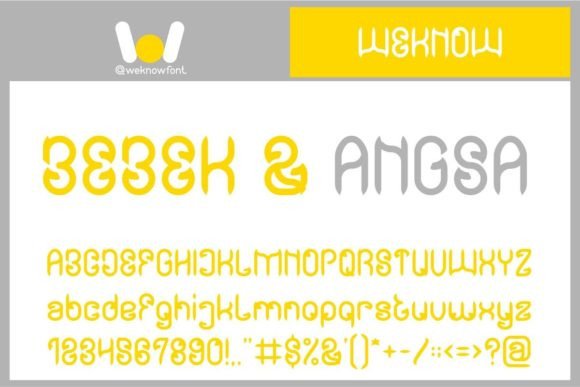 Bebek and Angsa: A Display Font That Stands Out—Without Trying Too Hard