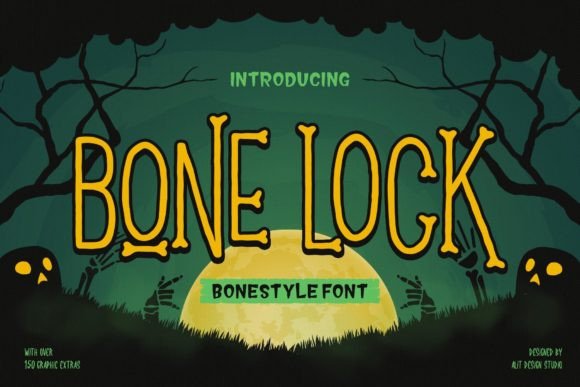 Bone Lock: A Spooky-Yet-Fun Display Font for Bold Brand Moments