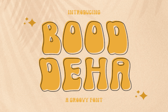 Bood Deha: A Groovy Display Font for Handmade Labels & Printables