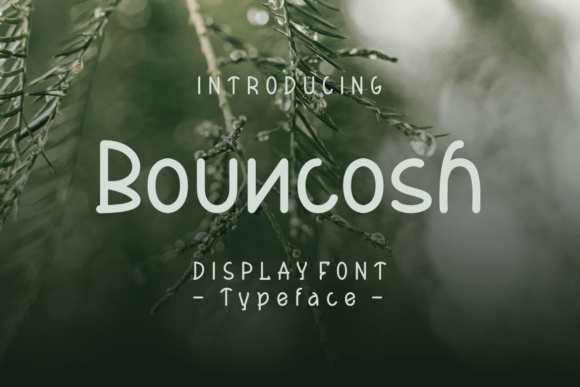 Bouncosh: A Friendly Display Font That Works in Real Campaigns