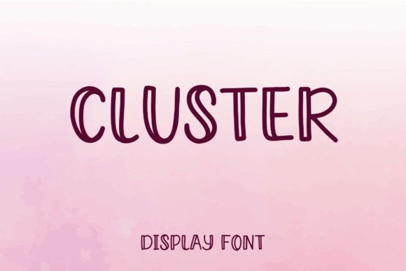 Cluster: A Clean, Outlined Display Font That Pops—Thoughtfully