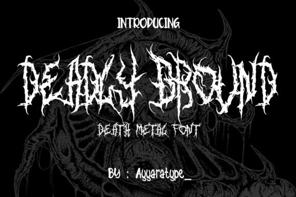 Deadly Ground: A Bold Display Font for Horror-Themed Digital Brands