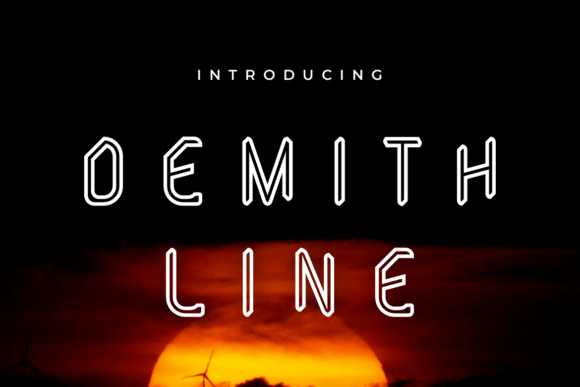 Demith Line: A Distinctive Display Font for Digital Design