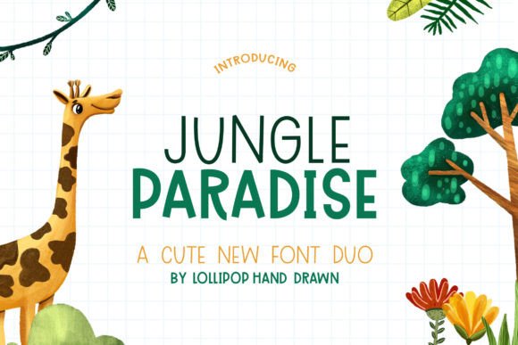 Jungle Paradise Display Font for Handmade Creators