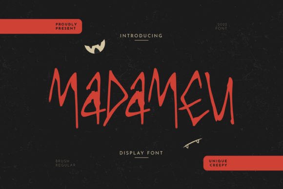 Madameu: A Display Font with Whimsy and a Hint of Unease
