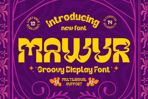 Mawur: A Stylish Display Font for Handmade Creators