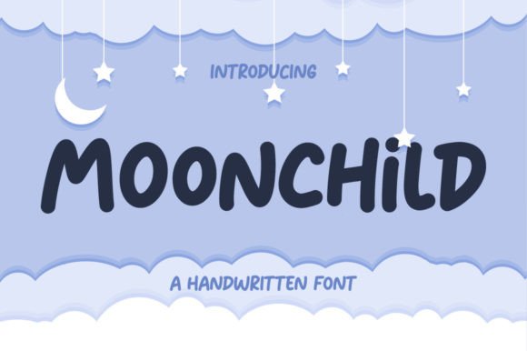 Moonchild: A Delicate Display Font That Feels Like Hand-Lettered Chalk