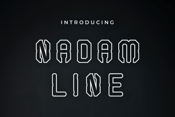 Nadam Line: A Bold Display Font for Small Business Branding