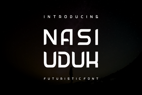 Nasi Uduk: A Futuristic Display Font That Elevates Real Branding