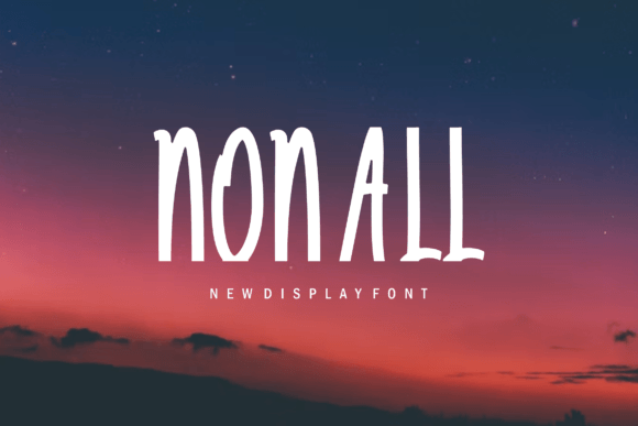 Nonall: A Playful Display Font That Feels Like Hand-Drawn Charm