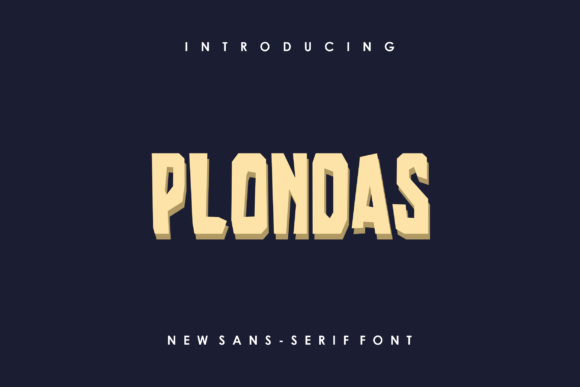 Plondas: A Sporty Display Font That Lifts Your Web Headlines