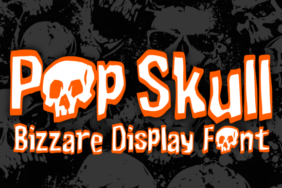 Pop Skull Display Font for Handmade Creators