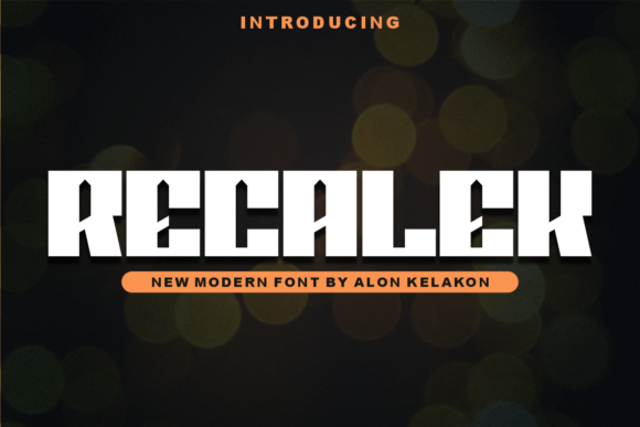 Recalek: A Modern Display Font for Handmade Creators