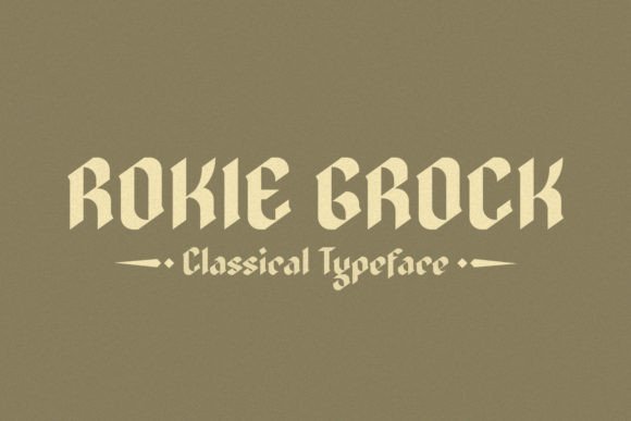 Rokie Grock: A Display Font That Anchors Modern Branding