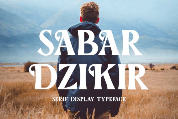 Sabar Dzikir: A Display Font That Elevates Chic Branding