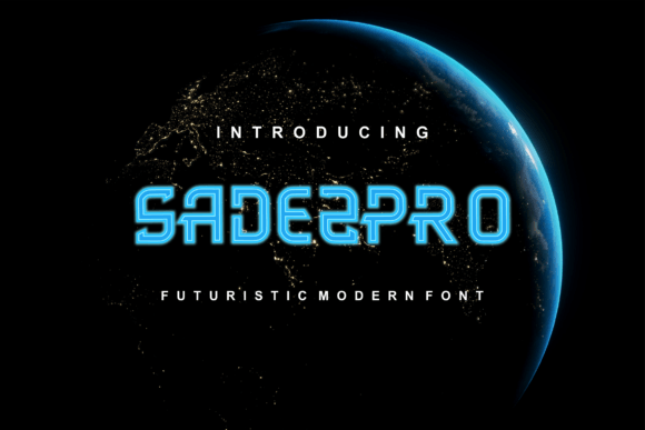 Sadez Pro: A Futuristic Display Font That Elevates Real Small Business Branding
