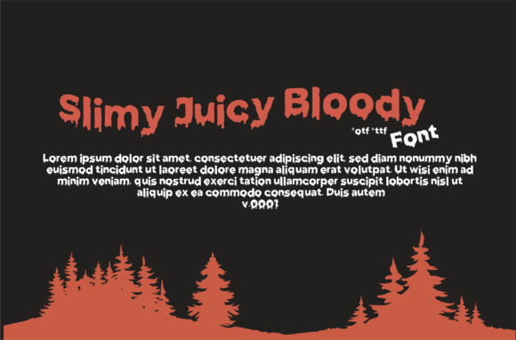 Slimy Juicy Bloody: A Horror Display Font That Grabs Attention
