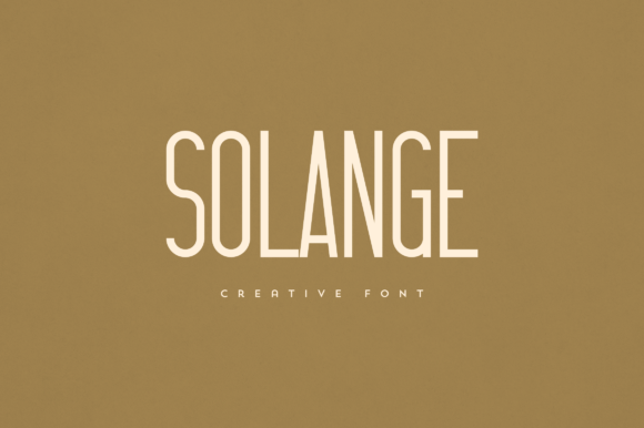 Solange: A Display Font That Elevates Your Brand Identity