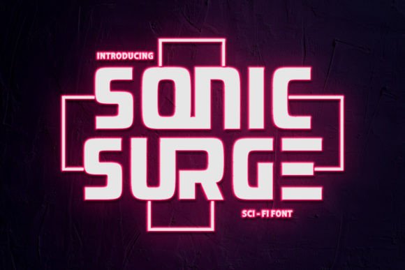 Sonic Surge: A Futuristic Display Font with Editorial Soul