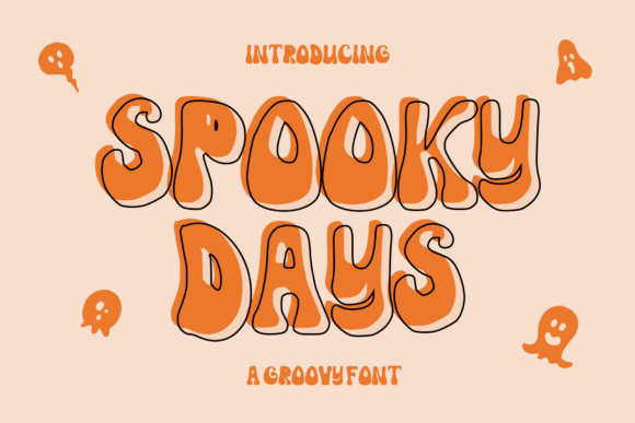 Spooky Days: A Retro Groovy Display Font for Editorial Charm