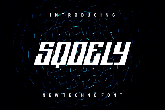 Sqoely: A Futuristic Display Font for Digital Branding