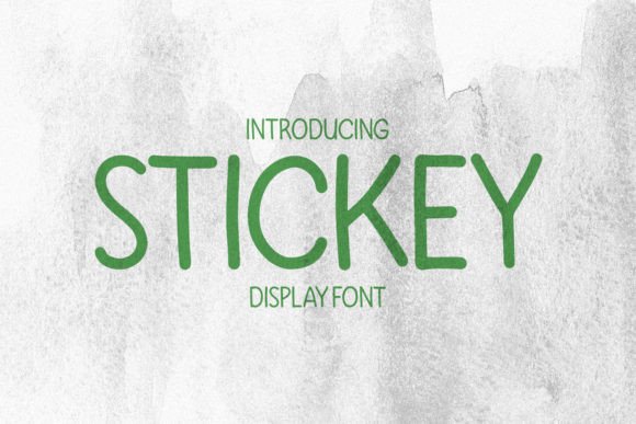 Stickey: A Playful Display Font for Editorial Charm