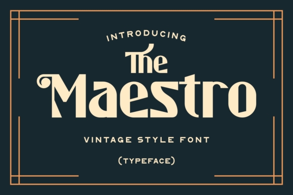 The Maestro: A Display Font That Commands Attention