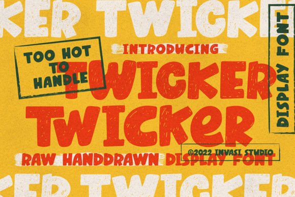 Twicker: A Display Font That Makes Your Headlines Feel Human