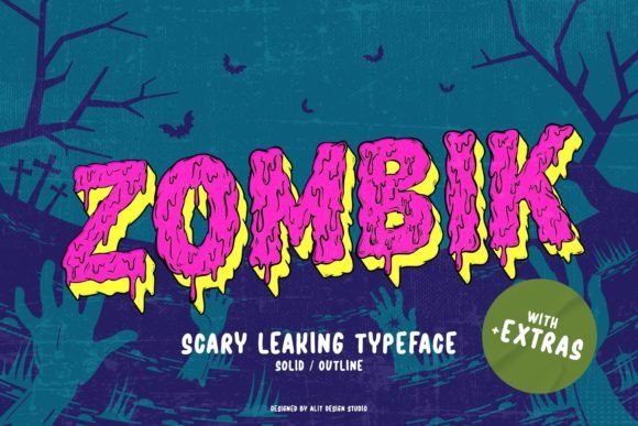 Zombik: A Spooky Display Font That Adds Instant Personality